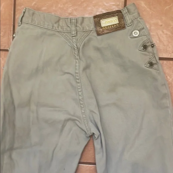 Lawman Western Khaki Jeans - Picture 9 of 10